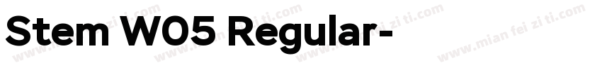 Stem W05 Regular字体转换